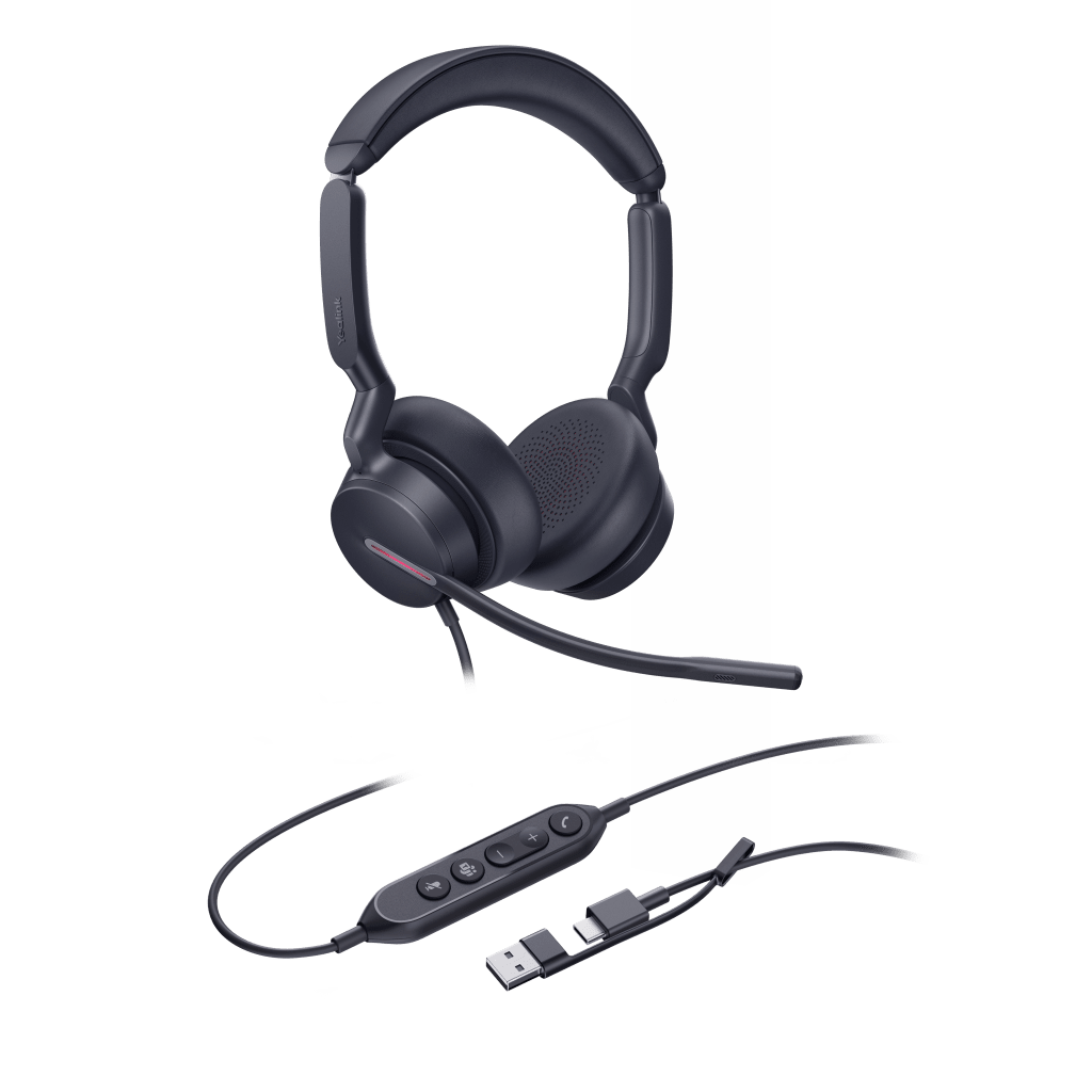 Diadema Alámbrica Yealink UH46 Dual USB-C/A Certificada con Microsoft Teams - Image 2