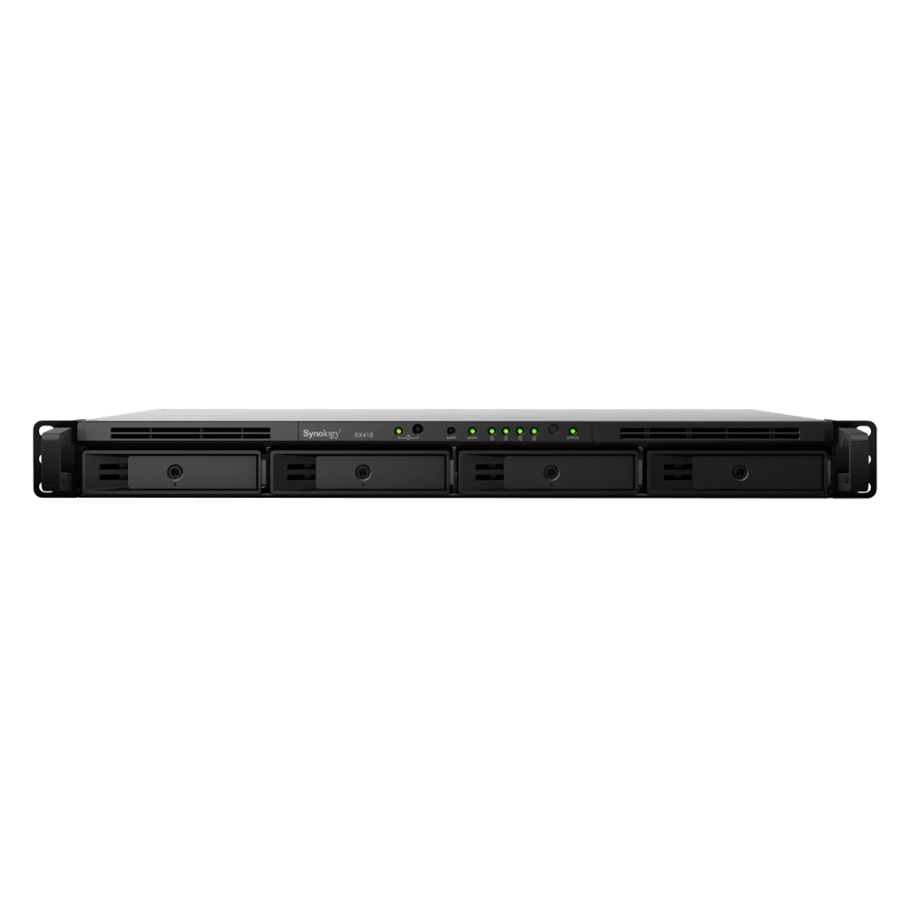 Unidad de Expansión Synology RX418 | 4 Bahías SATA HDD/SSD 3.5" y 2.5" | eSATA | Profundidad 30 cm | Compatible con RackStation 1U | Administración DSM. - Image 2