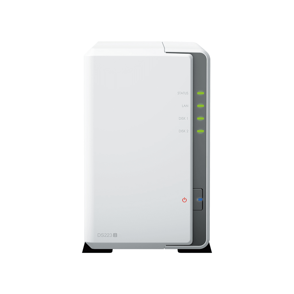 NAS DiskStation DS223j | 2 Bahías | CPU Realtek RTD1619B 1.7 GHz | 1 GB DDR4 | Puerto 1GbE RJ-45 | USB 3.2 Gen 1 | Compatible con HDD y SSD | Synology DSM | RAID 0, 1, JBOD | SMB, AFP, NFS, FTP | Vigilancia IP - Image 2