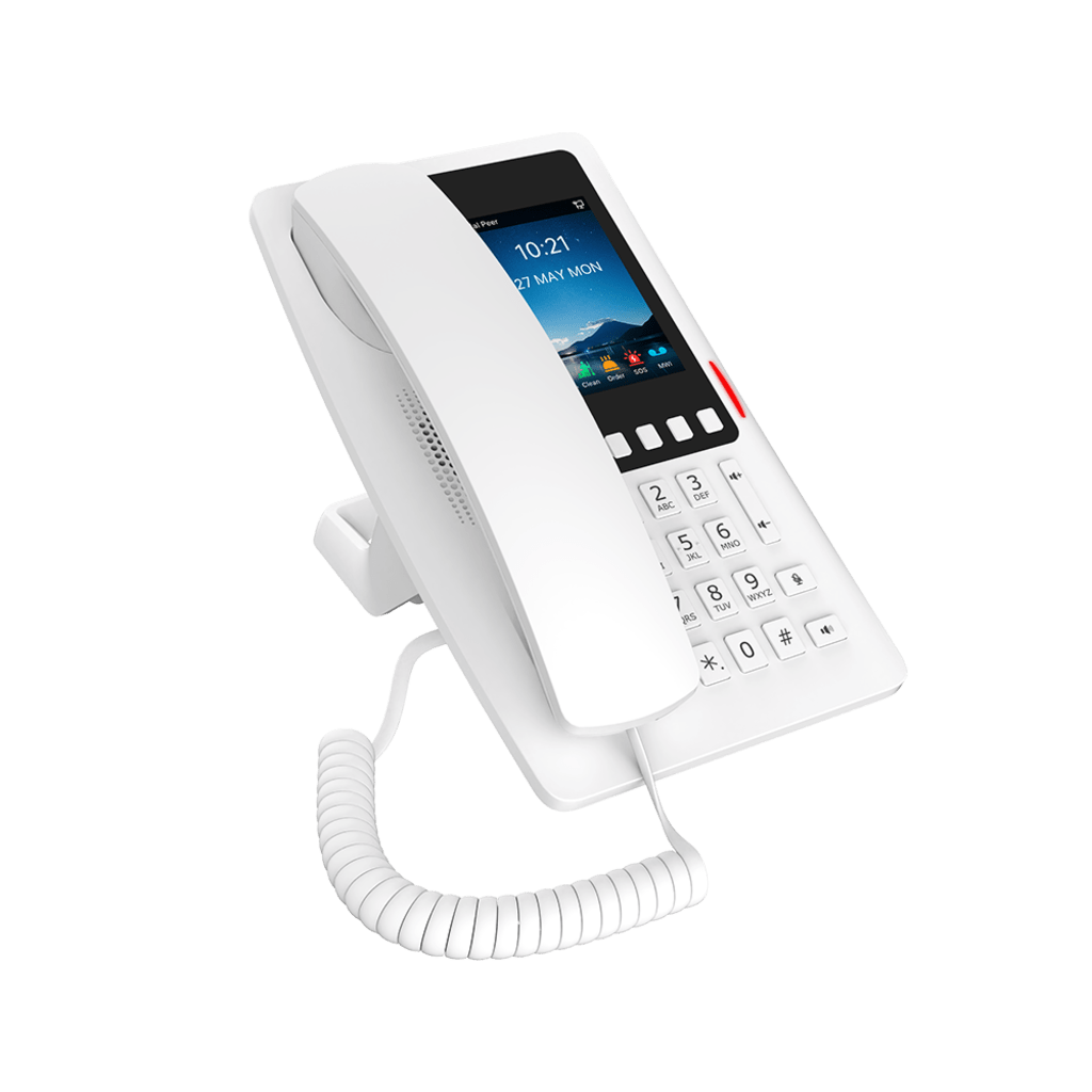 Tel?fono IP Hotelero Wi-Fi 6 / Pantalla IPS 3.5" 320x480 / 2 L?neas SIP / 5 Teclas Programables / Puerto USB-A / PoE 802.3af / Audio HD / Dise?o Blanco - Image 2