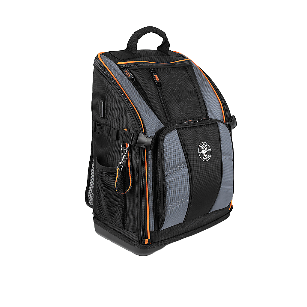 Mochila Profesional para Herramientas / 27 Bolsillos / Acceso Rápido y Estación de Trabajo / Base Moldeada Ancha / Interior Naranja / USB-C / Soporte para Lámpara - Image 2