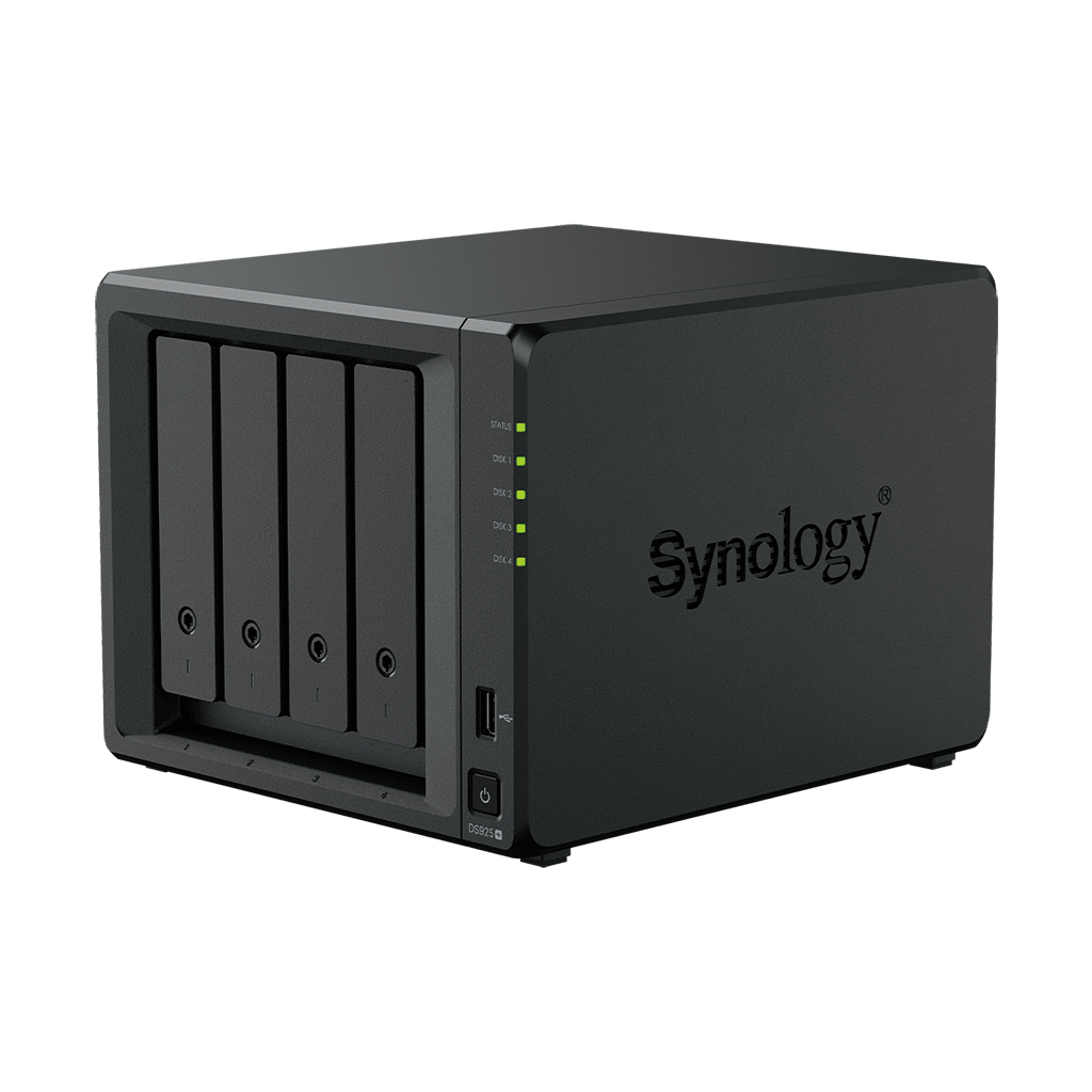 NAS DiskStation DS925+ | 4 Bahías | Expandible a 9 Bahías | 2 Puertos 2.5GbE | 2 Ranuras M.2 NVMe | AMD Ryzen V1500B | 4 GB DDR4 ECC | Hasta 565 MB/s Escritura Secuencial | Compatible con RAID | Synology DSM. - Image 4