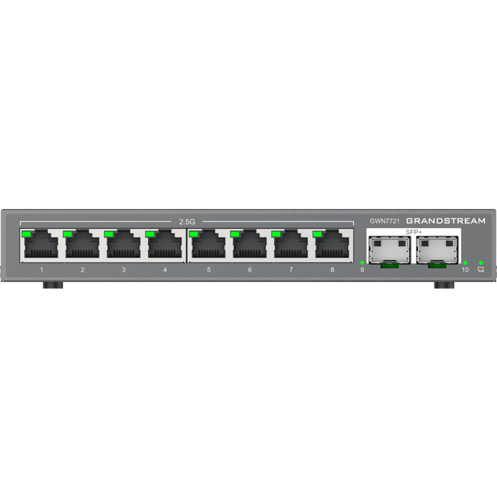 Switch L2 Lite Administrable de 10 Puertos / 8 Puertos Ethernet 2.5 Gigabits / 2 Puertos SFP+ 10 Gigabits / VLAN / QoS / Montaje en Escritorio o Pared / Compatible con GDMS - Image 4