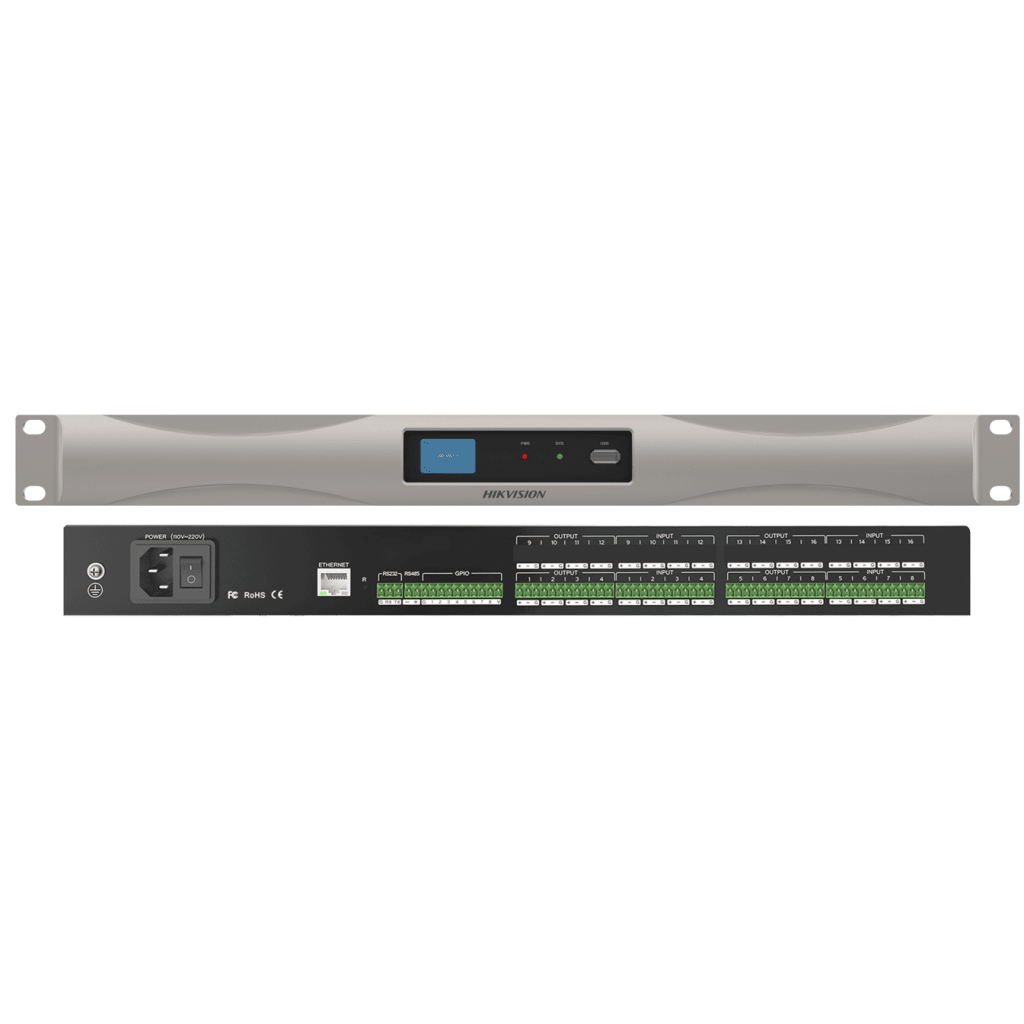 Procesador de Audio Digital DS-QAPPR0808-D / 8 Entradas 8 Salidas / 32-bit DSP / 24bit/48KHz / Matriz de Mezcla / 100 Escenas Almacenables / Interfaz Gráfica Intuitiva - Image 3