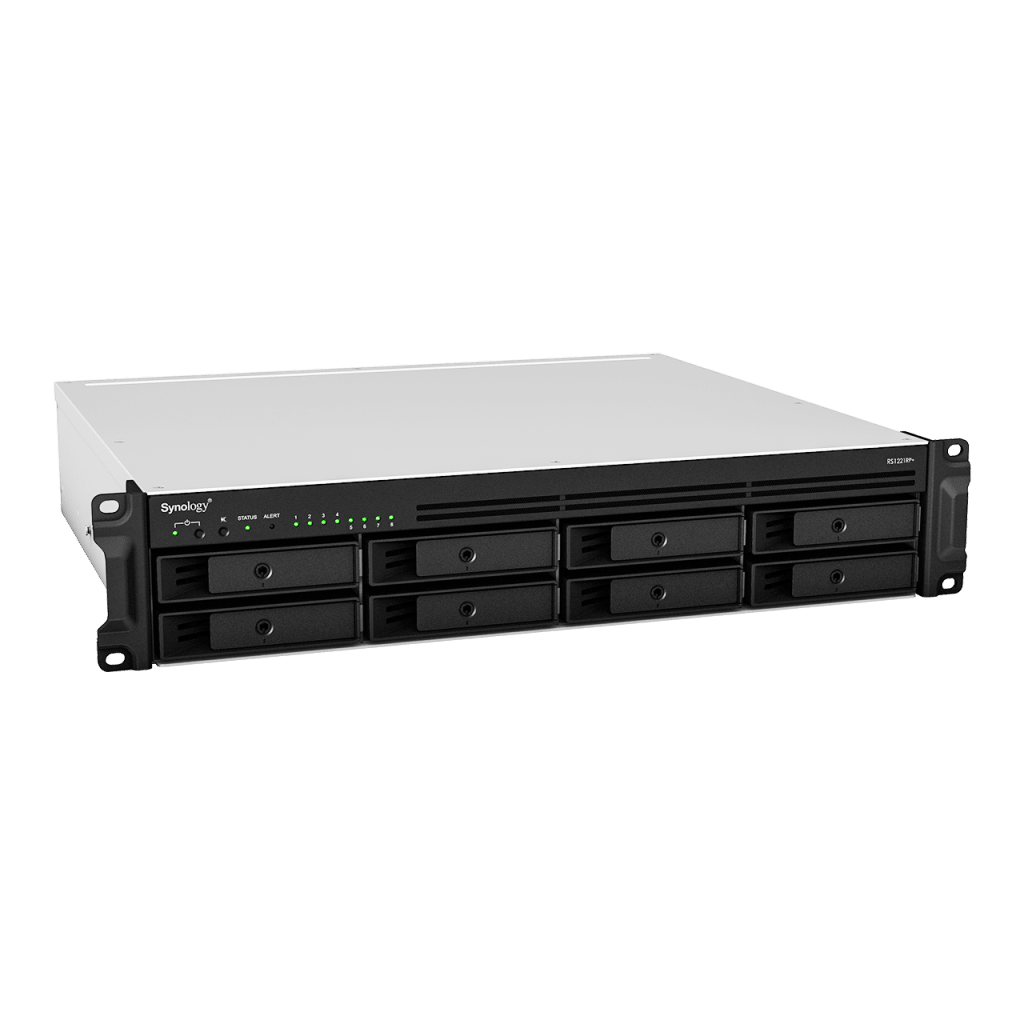Servidor de Almacenamiento en Red Synology RackStation RS1221RP+ | 8 Bahías | Expandible a 12 Bahías | CPU AMD Ryzen V1500B | 4 GB DDR4 ECC | RAID Soportado | 10/25GbE | Virtualización Certificada | Protección de Datos Integral - Image 3