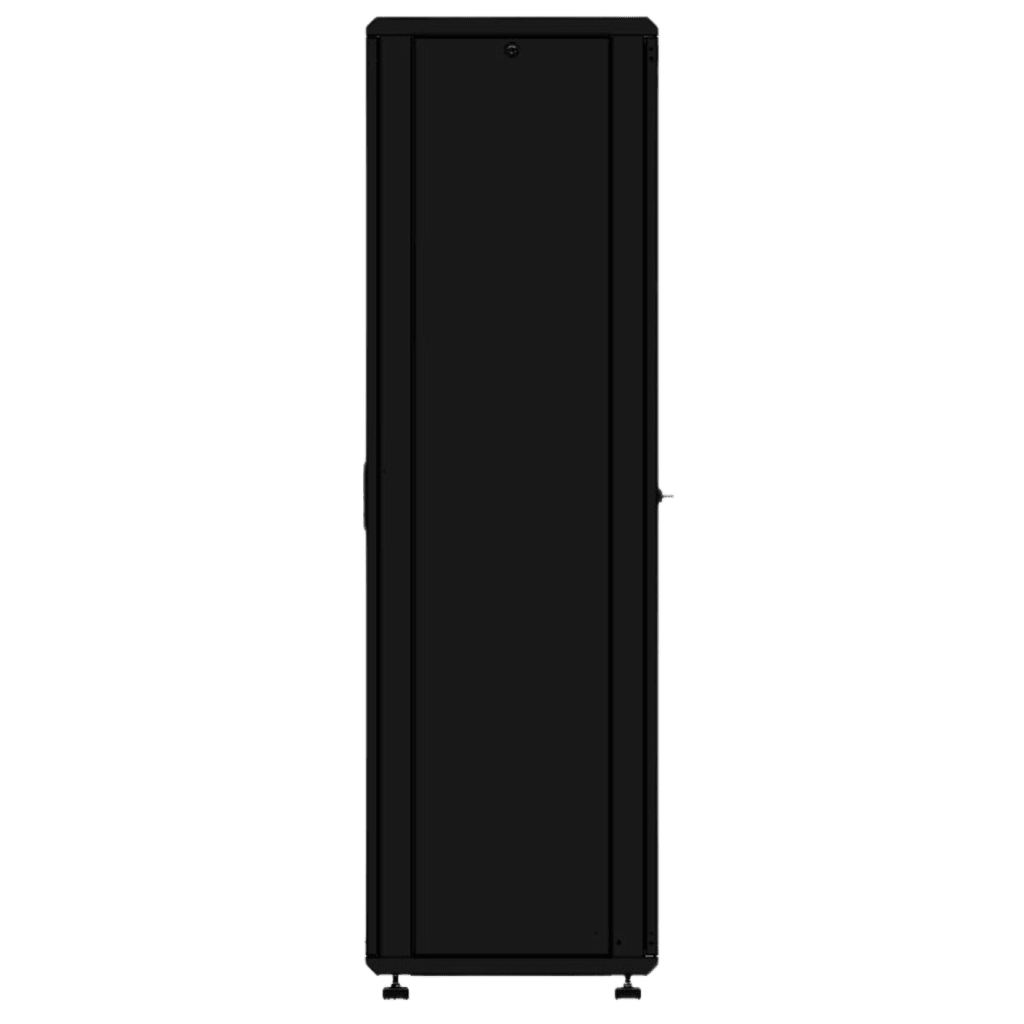 Gabinete rackeable de piso de 42U, compatible con estándar 19 pulgadas, equipado con puerta frontal de cristal para una mejor visibilidad y presentación profesional - Image 3