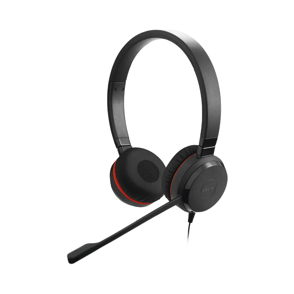 Jabra Evolve 30 II Duo con conexión USB C/A y 3.5mm, micrófono con cancelación de ruido y controlador en el cable con botones e indicadores LED (5399-829-369)) - Image 3