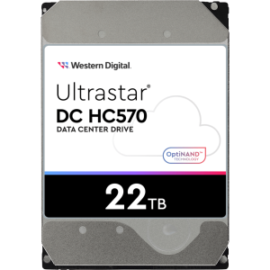 Disco Duro Data Center Ultrastar / 22 TB / 7200 RPM / 6 Gb/s SATA - 12 Gb/s SAS / HelioSeal con Helio / OptiNAND con Flash iNAND / ArmorCache / 2.5M Horas MTBF / 5 Años Garantía