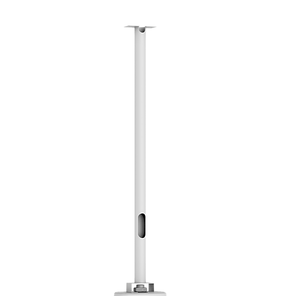 Barra de Extensión para Cámaras de Estacionamiento / 800 mm Longitud / SPCC / Salida de Cable / Ajuste de Altura / Hikvision White