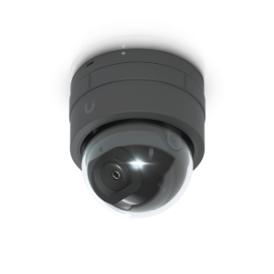 Cámara IP UniFi G5 Domo Ultra Color Negro, Bajo Perfil para Interior, 2K (4MPX), Ángulo Amplio 102.4°, Visión Nocturna IR Hasta 20mts, Detección de Eventos, para Pared o Techo