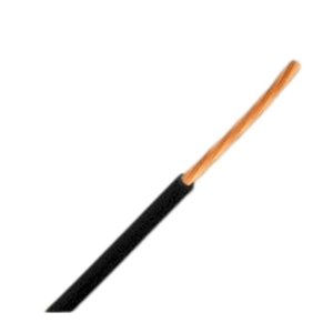 Bobina de 304.8 Metros (1,000 Pies) de Cable Automotriz / Calibre 18 Color Negro / Cobre Desnudo Trenzado 16/30 / Aislamiento XLPE / Voltaje 50V / Rango Temperatura 51?C-125?C / Cumple Especificaciones Ford y Chrysler