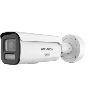 [Dual Light + ColorVu 3.0 + HikAI] Bala IP 4 Megapixel / Lente Mot. 2.8 a 12 mm / 60 mts IR + Luz Blanca / Exterior IP67 / WDR 130 dB / ACUSENSE 3.0 / Microfono Integrado / Metal / NEMA 4X / ACUSEEK