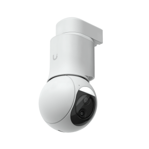 Cámara UniFi Protect G6 PTZ Color Blanco, Doble Lente 4K, Zoom Híbrido 10x, Motor AI Multi-TOPS, Visión Nocturna IR 30m, Audio Bidireccional, Protección IP66, Resistencia al Vandalismo IK04
