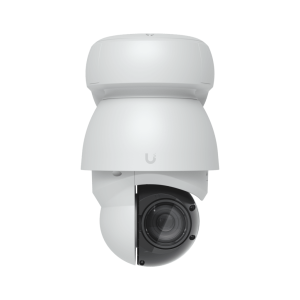 Cámara UniFi Protect PTZ AI Industrial Color Blanco, 4K (8MPX), Zoom Óptico 22x, Visión Nocturna IR 100 m, Reconocimiento Facial y Placas, Protección IP66, Movimiento 360°, PoE++
