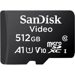 Memoria microSD SanDisk 512GB / Alta Resistencia / Videovigilancia / Clase 10