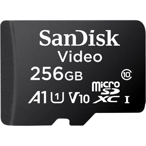 Memoria microSD SanDisk 256GB / Alta Resistencia / Videovigilancia / Clase 10