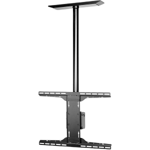Soporte de techo universal para Pantallas de 32" a 90" / Capacidad de Carga 68.2 kg / Patrón de Montaje hasta 600 x 400 mm / Columna de Aluminio de 36" / Inclinación Ajustable -5° a 20°