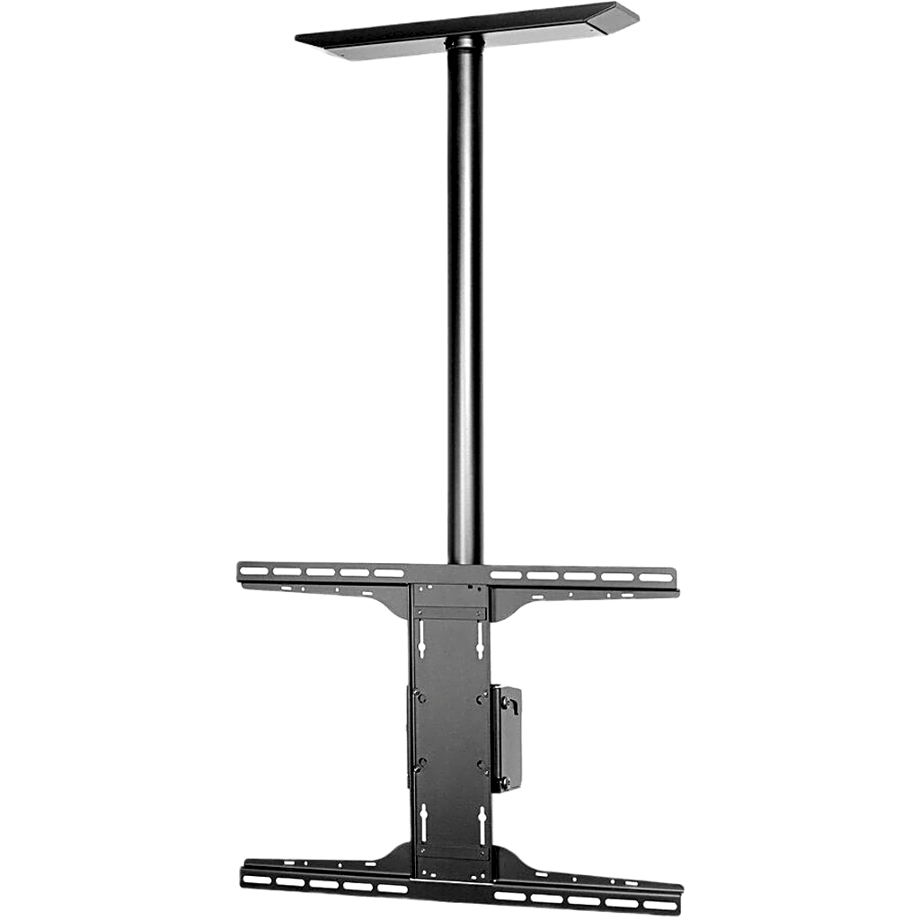 Soporte de techo universal para Pantallas de 32" a 90" / Capacidad de Carga 68.2 kg / Patrón de Montaje hasta 600 x 400 mm / Columna de Aluminio de 36" / Inclinación Ajustable -5° a 20°