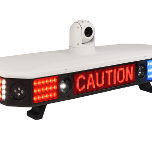 Sistema Inteligente de Luces de Policía PL100 / 8 Cámaras HD AI / Reconocimiento Facial y Placas / 4G/5G / Sirena 100W / Pantalla LED / Cumple GB 13954-2009