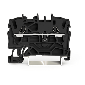 Borna de Paso Serie 2002 / 2 Conductores / Sección 2.5 mm² / Tecnología Push-in CAGE CLAMP® / Aplicaciones Ex e II / Montaje Carril DIN 35x15 y 35x7.5 / Negro / Certificaciones ATEX IECEx UL CSA