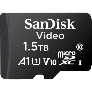 Memoria microSD SanDisk 1.5TB (1500 GB) / Alta Resistencia / Videovigilancia / Clase 10