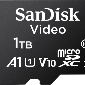 Memoria microSD SanDisk 1TB (1024GB) / Alta Resistencia / Videovigilancia / Clase 10
