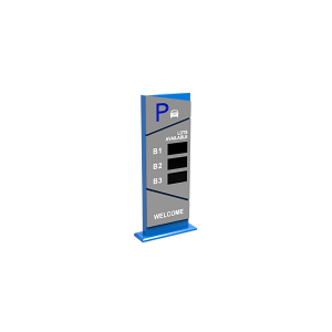 Pantalla Principal de Guía de Estacionamiento / 3 Módulos / Mensaje de Bienvenida / Uso con Aplicación de Guía de Estacionamiento