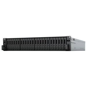 Servidor de Almacenamiento FlashStation FS3410 | 24 Bahías SSD SATA 2.5" | Intel Xeon D-1541 8 Núcleos | 16 GB RAM (Ampliable a 128 GB) | 356,500 IOPS Lectura | 129,400 IOPS Escritura | 4 Puertos 1GbE + 2 Puertos 10GbE