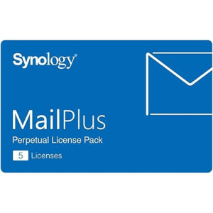 Paquete de Licencias Synology MailPlus | 5 Cuentas de Correo Electrónico Activas | Licencias Permanentes | Compatible con Soluciones High-Availability | Migración a Otro Synology NAS.