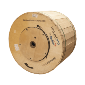 Carrete de 4 Kil?metros de Fibra ?ptica A?rea Mini Figura 8, G.652D, Monomodo de 6 Hilos, Exterior, Span 80, Loose Tube