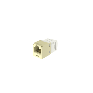 Conector Jack RJ45 Estilo TG, Mini-Com, Categor?a 6, de 8 Posiciones y 8 Cables, Color Marfil