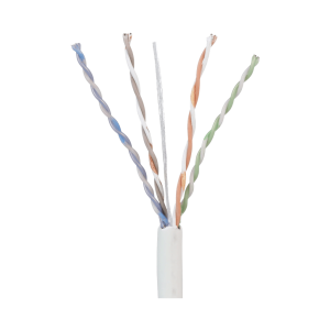 Bobina de Cable UTP 305 Metros (1000 Pies) de Cobre, TX5e, PanNet, Blanco, Categor?a 5e, 24 AWG, CMP (Plenum), de 4 Pares