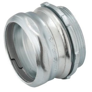 Conector  Compresión de Acero Galvanizado para Pared Delgada de 2 1/2" .