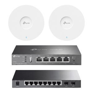 Kit de Iniciación en redes OMADA / 1 Router / 1 Switch TL-SG2210P / 2 Punto de Acceso EAP613