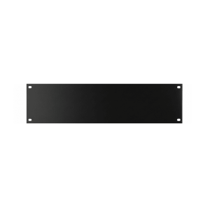 Tapa Ciega para Rack de 19 Pulgadas, 2 UR, Acero Negro