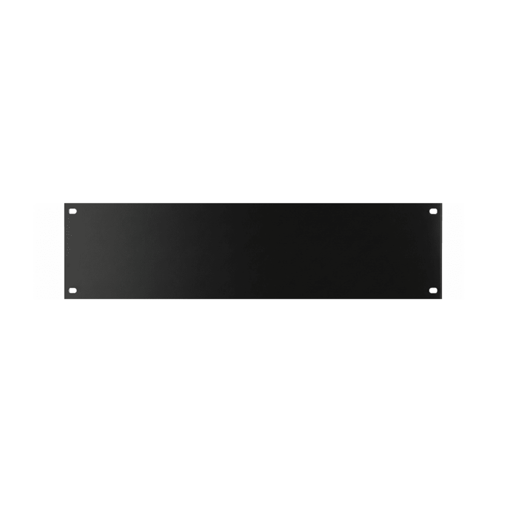 Tapa Ciega para Rack de 19 Pulgadas, 2 UR, Acero Negro