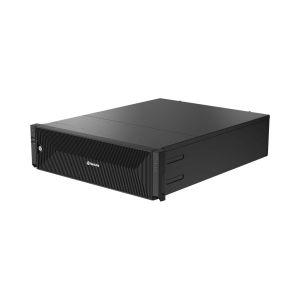 NVR de 64 canales / Soporta grabación hasta 32 MP / H.265 & Wisestream / Procesamiento 400 Mbps / 3 Puertos de Red / Raid 5-6 / 160 TB incluidos