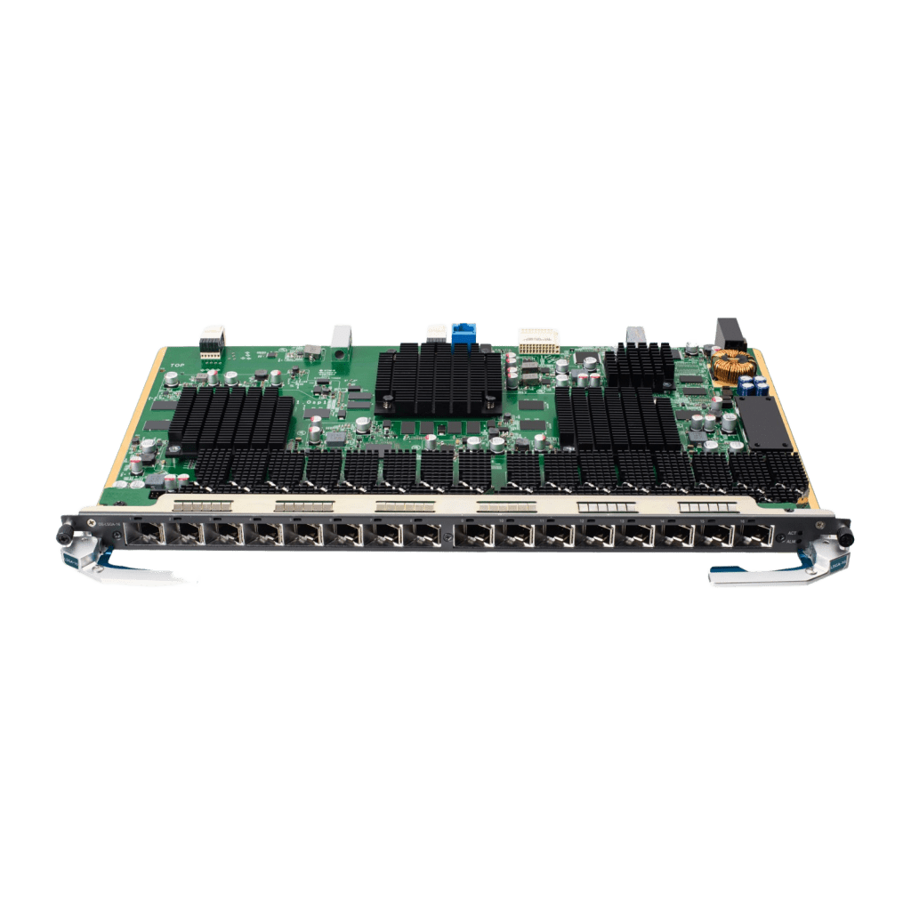 Tarjeta de Servicio 16 Puertos XGSPON&GPON para OLT DSP8000X2 / Spliteo GPON de 1:128 / Spliteo XGSPON de 1:256 / Distancias de Hasta 20 Km / Intercambio en caliente