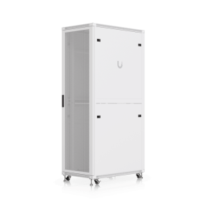 UACC Rack Cabinet 42U (600 × 1000 mm) – Gabinete de Piso Totalmente Ensamblado con Ventiladores Integrados, Paneles Removibles, Ruedas con Seguro y Puerta Frontal Perforada para Óptimo Flujo de Aire