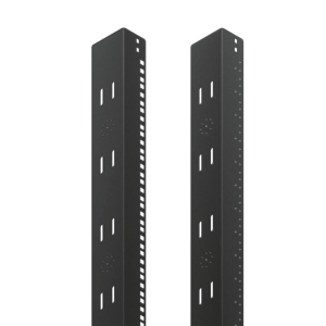 Ángulo roscado de 19 pulgadas para rack ProLine, ajuste de 2000 mm, de acero, negro