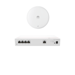 Kit DEMO de Router Multi-Servicio / 1 puerto 10/100/1000 Mbps(WAN) / 4 puertos 10/100/1000 Mbps(LAN) PoE / 50W + Punto de Acceso Wi-Fi 7 / 3.5 Gbps / MU-MIMO 2x2 (2.4GH y 5GHz) / Smart Antenna más cobertura / Instalación en techo y pared