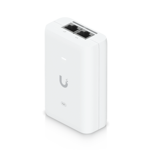 Adaptador PoE+ 2.5G / hasta 30 W / 48V 0.65A / (2) Puertos RJ45 MultiGigabit 2.5G / Salida PoE+ / LED Indicador / Ideal para APs UniFi WiFi 7 / / Protección contra Sobretensiones