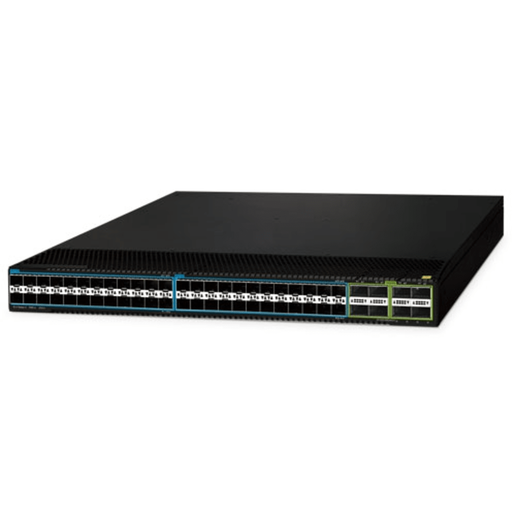 Switch de Capa 3 para Centros de Datos / 48 Puertos 25G SFP28 + 8 Puertos 100G/40G QSFP28 / Protocolos OSPF y BGP / Stacking Hardware / MLAG / VXLAN
