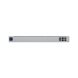 UniFi Enterpirse Router Empresarial de Alto Rendimiento / 12.5 Gbps IDS/IPS / Firewall de Capas Aplicativa / 5 Puertos WAN Mรกx. (1x25G SFP28, 1x2.5 GbE RJ45) / Conexiรณn VPN Avanzada / Redundancia PSU Hot-Swappable / Montaje en Rack 1U