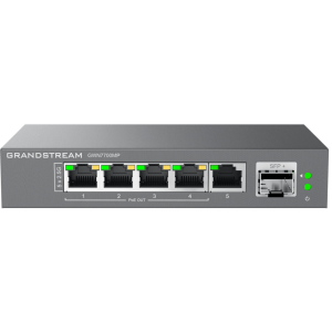 Switch de Red Multi-Gigabit No Administrable / 5 Puertos de2.5 Gbps (4 PoE) / Puerto SFP+ Fibra 1 o 10 Gbps / Montaje en Escritorio o Pared / Plug-and-Play / Tecnología Verde