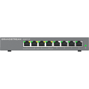 Switch de Red Administrable Capa 2 Lite / 8 Puertos Gigabit Ethernet / 4 Puertos PoE / VLAN / QoS / Snooping IGMP / Montaje en Pared y Escritorio / Compatible con GDMS