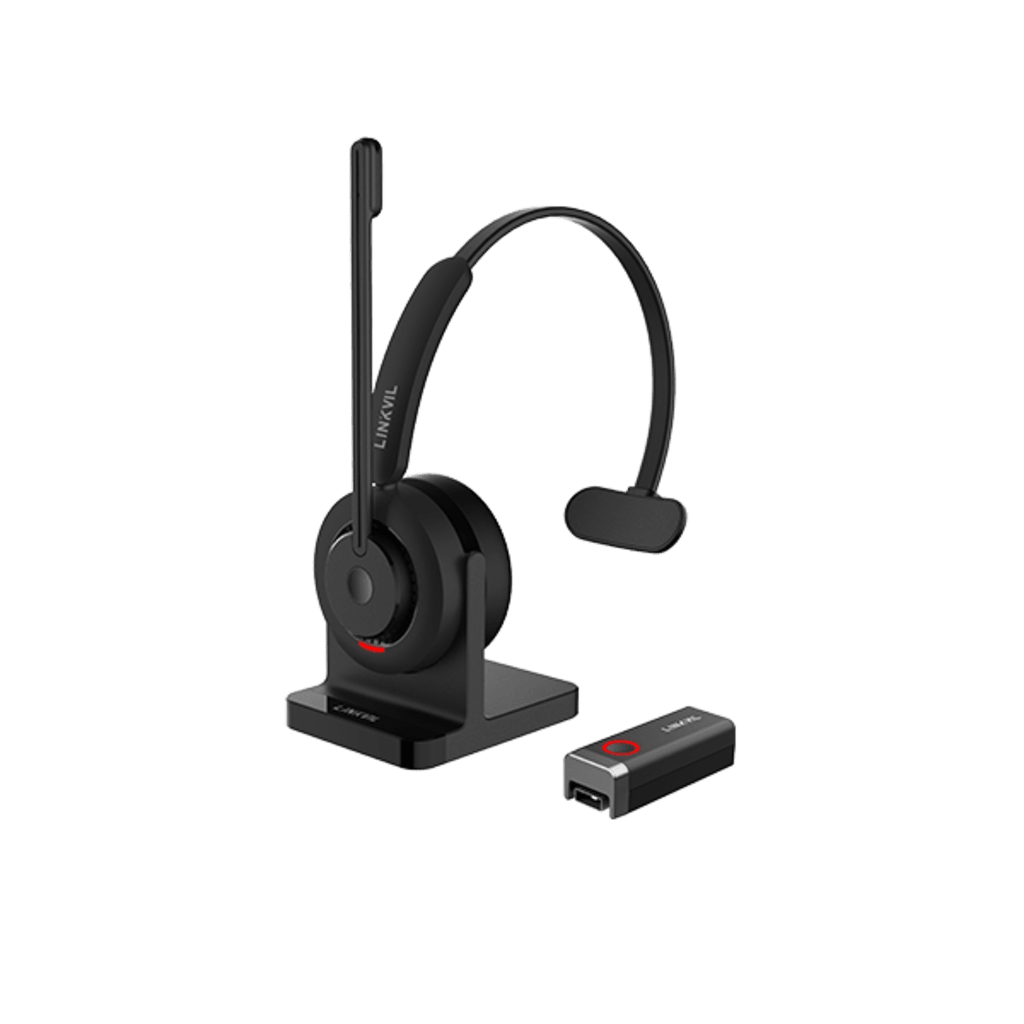 Diadema Inal?mbrica / DECT 6.0 + Bluetooth 5.3 / Micr?fono Rotable / Audio HD / Cancelaci?n IA / Base de Carga