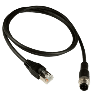 Cable Ethernet M12 Macho a RJ45 de 4 pines con Codificación D (10 metros)