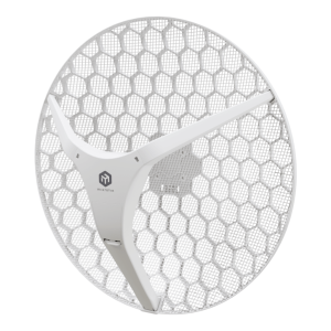 CPE para exteriores de largo alcance con Wi-Fi 6, ideal para enlaces punto a punto, disponible en una versión de 27 dBi (XL).