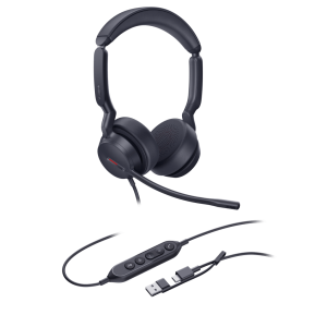 Diadema Alámbrica UH44 Dual UC de Yealink con Conectividad USB-C/A y Amplia Compatibilidad